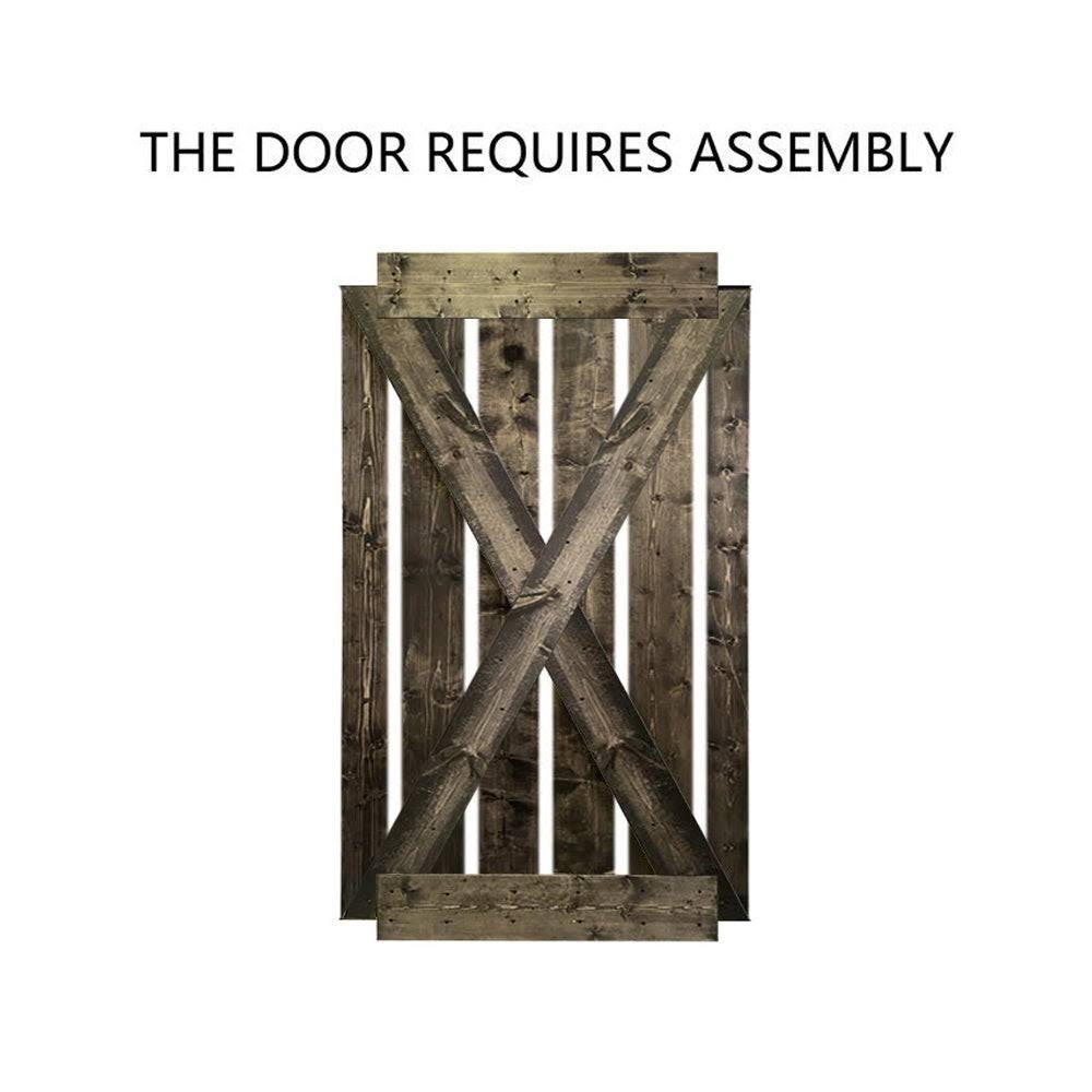 36 in. x 84 in. Solid Knotty Pine Wood Interior Sliding Barn Door Slab L6214