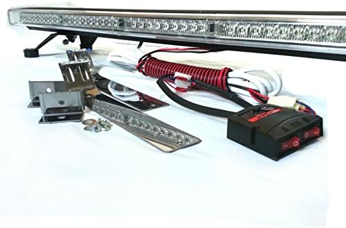 Black Aluminium 53" 108 LED Emergency Warning LightBar J7128