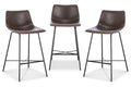Brown Poly & Bark Counter Stool Set of 3 C72267