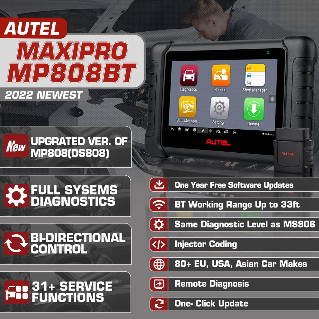 Wireless OE-Level Diagnostic Scanner with Bi-Directional Control Q7260