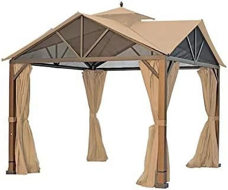Replacement Canopy Top Cover for Pitched Roof Gazebo T5514