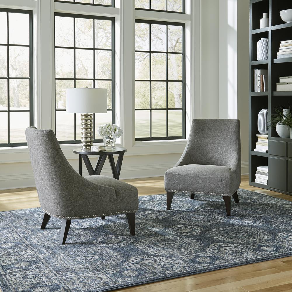 Upholstered Accent Chair Charcoal E7786