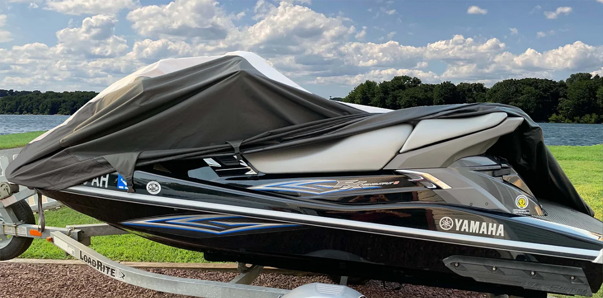 Black/Grey Jet Ski PWC Cover J35380