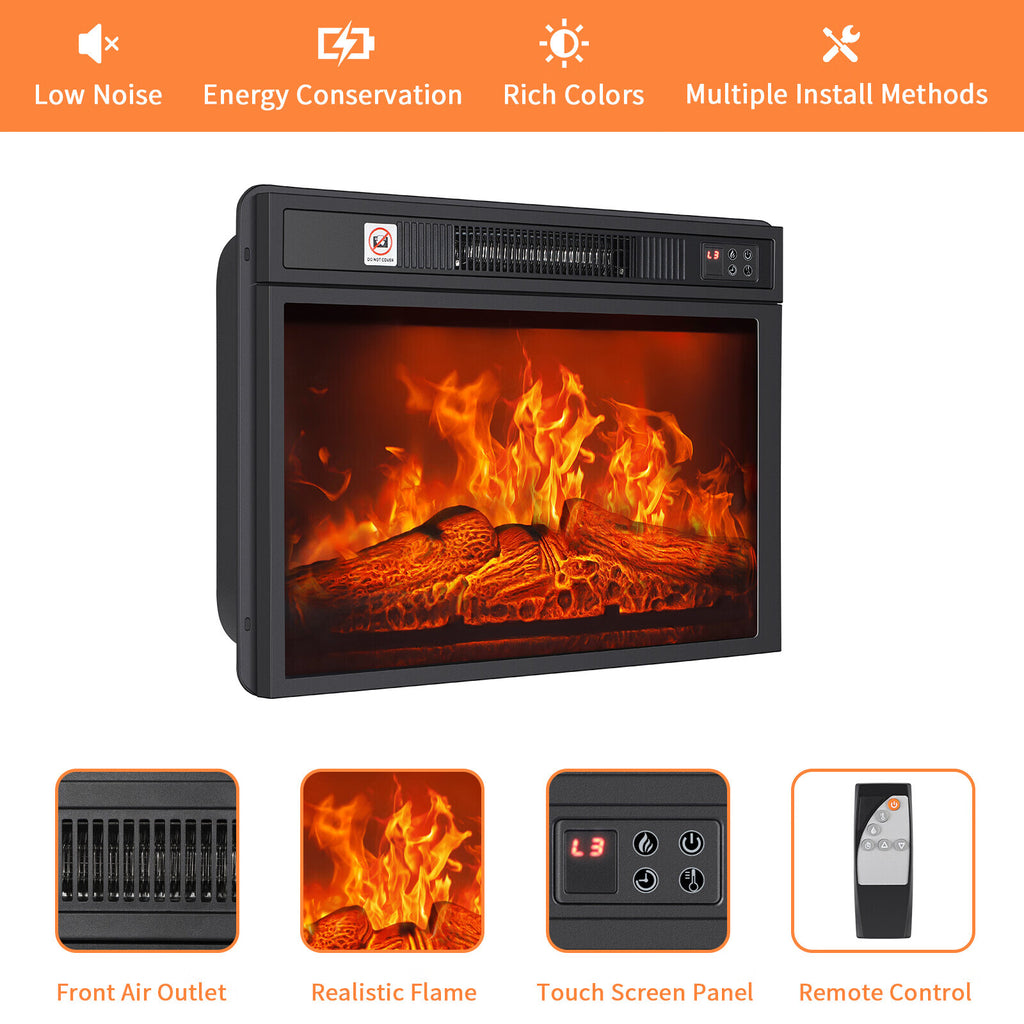23 inch Indoor Electric Fireplace Insert with Remote Control H511052