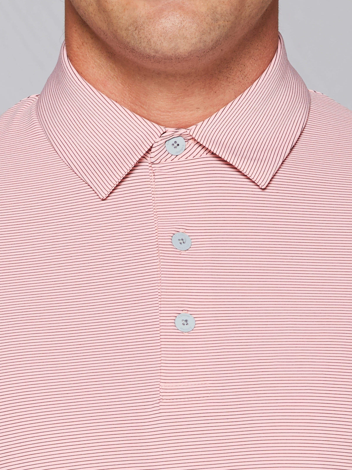 Men's Tour Authentic Heather Striped Polo