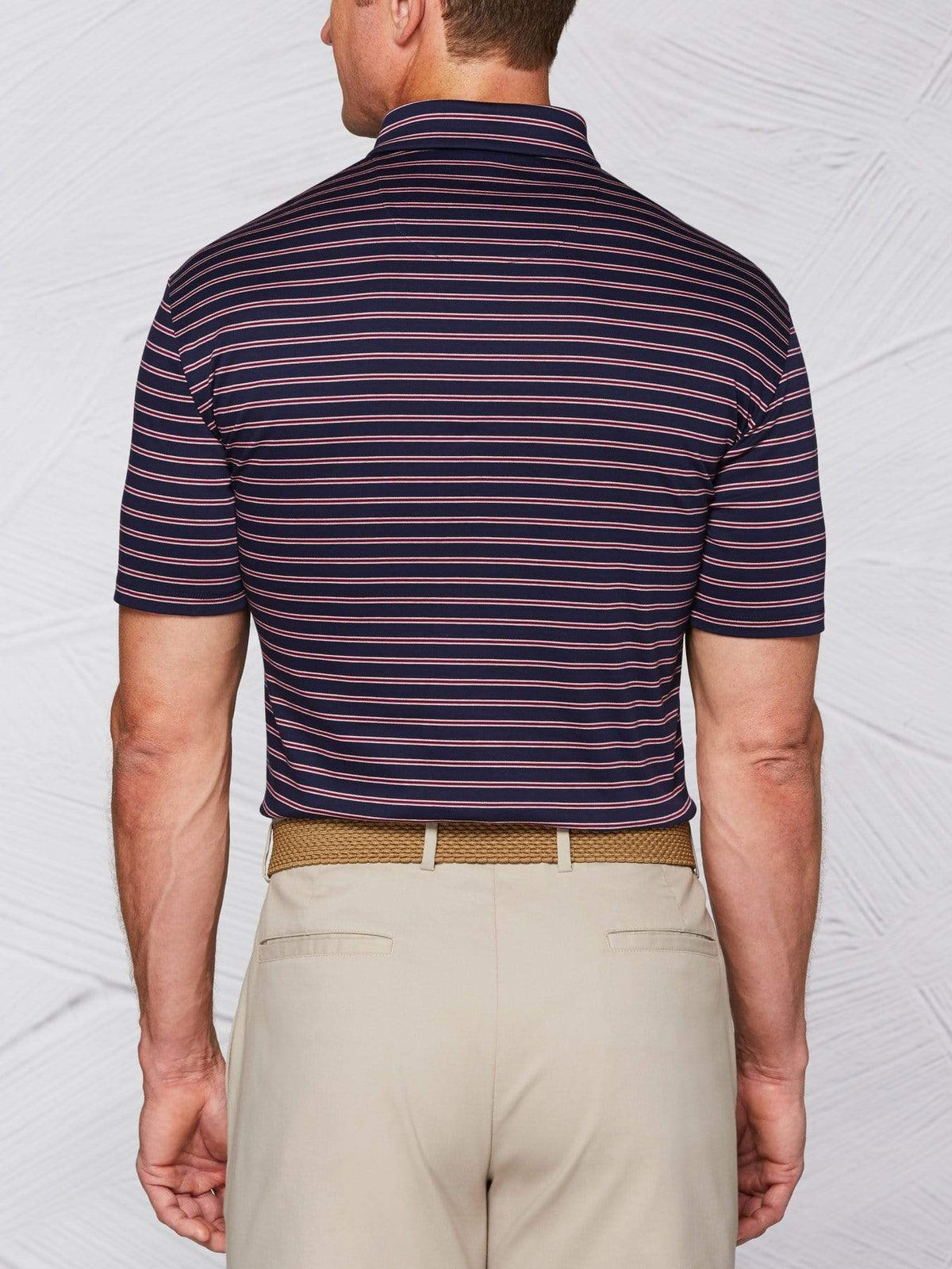 Men's Tour Authentic Mercerized Cotton Stripe Polo