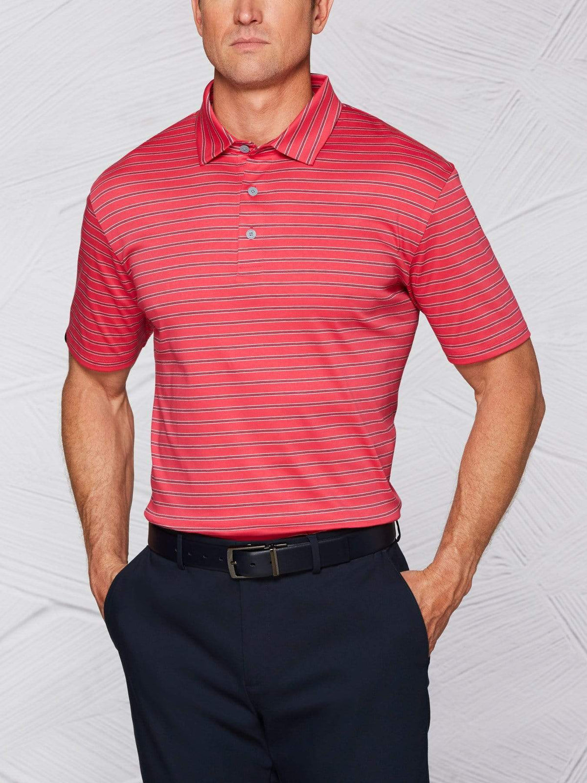 Men's Tour Authentic Mercerized Cotton Stripe Polo