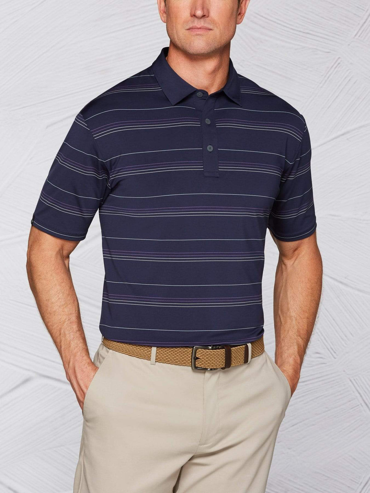Men's Tour Authentic Micro Stripe Polo