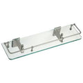 Brushed Nickel 18x22 Glass Shelf L381