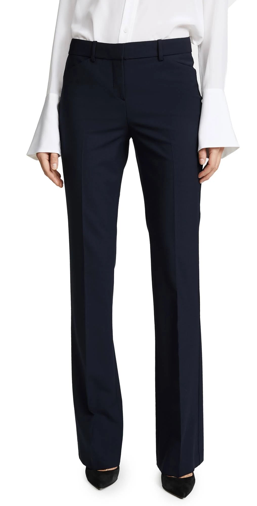 Stretch Wool Relaxed Straight Pant L62411