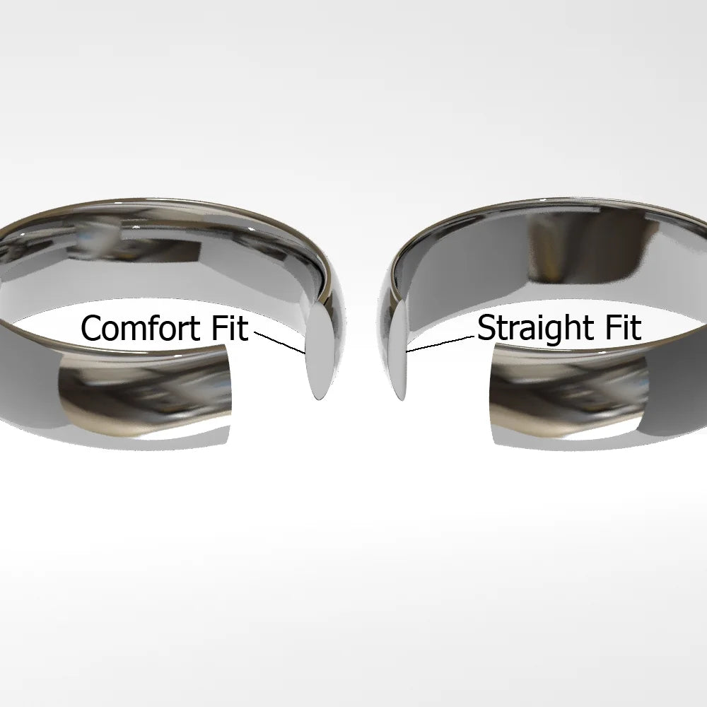 Titanium Tungsten Carbide Black Diamond Comfort Fit Mens Wedding Band Ring 8mm Sz 10.0 R829