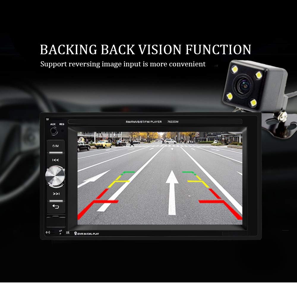 6.2 Inch Double Din Car Multimedia Player with Bluetooth and Backup Camera V5541