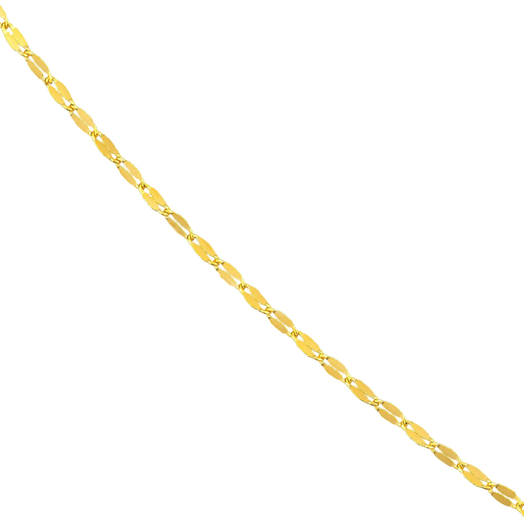 14K Yellow Gold 16" 1.45mm Chain Necklace Z4204