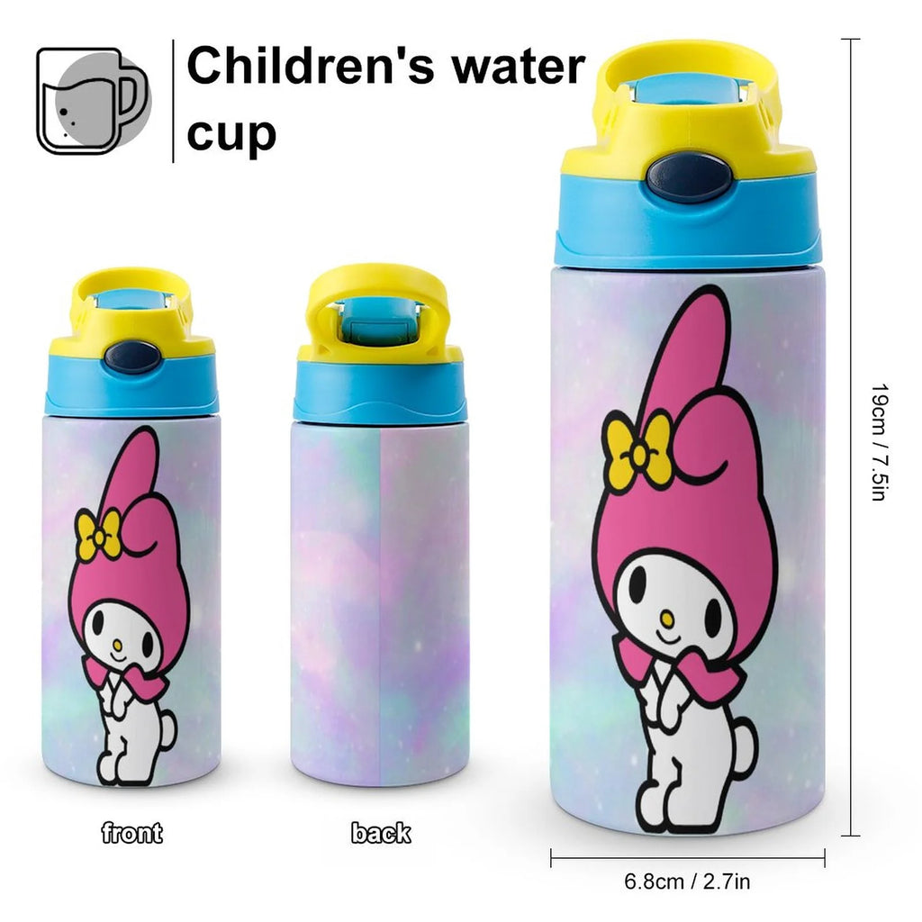 My Melody Children's Water Bottle Vacuum Insulated Stainless Steel Cup With Straw F400166