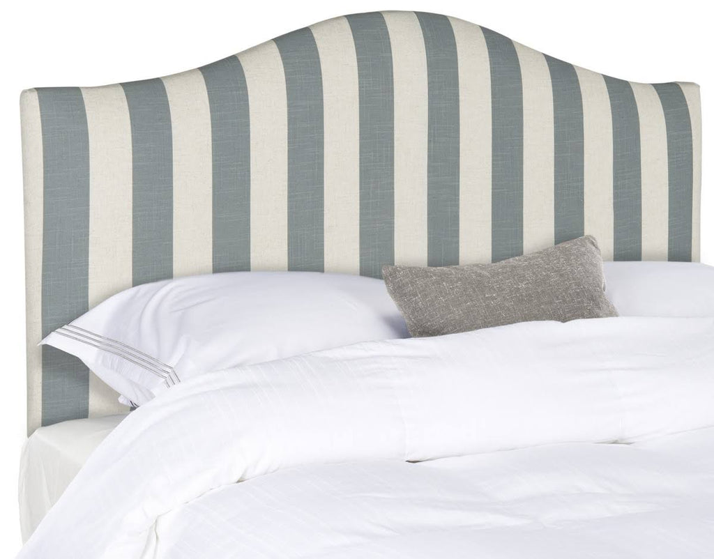 Grey/White Stripe Queen Headboard J8959