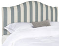Grey/White Stripe Queen Headboard J8959