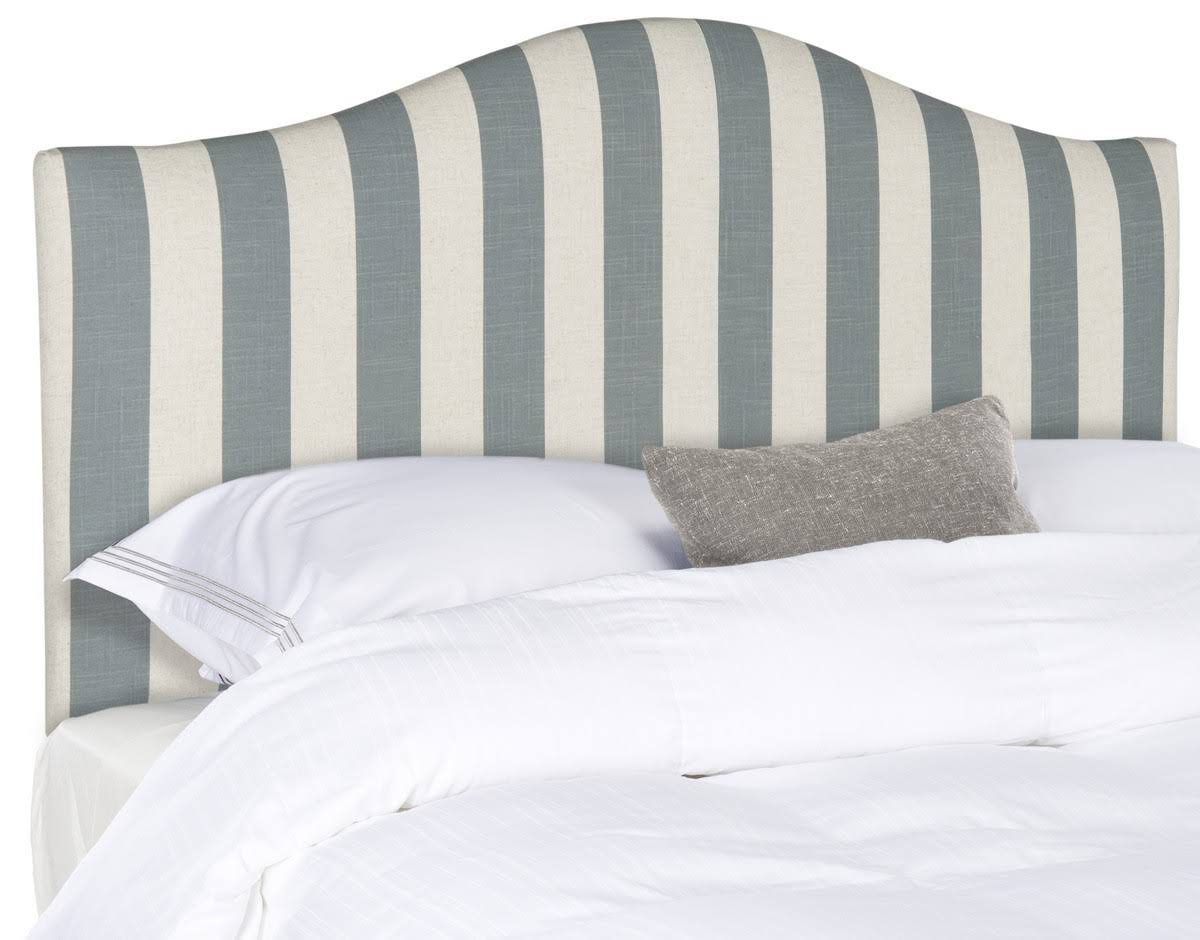 Grey/White Stripe Queen Headboard J8959