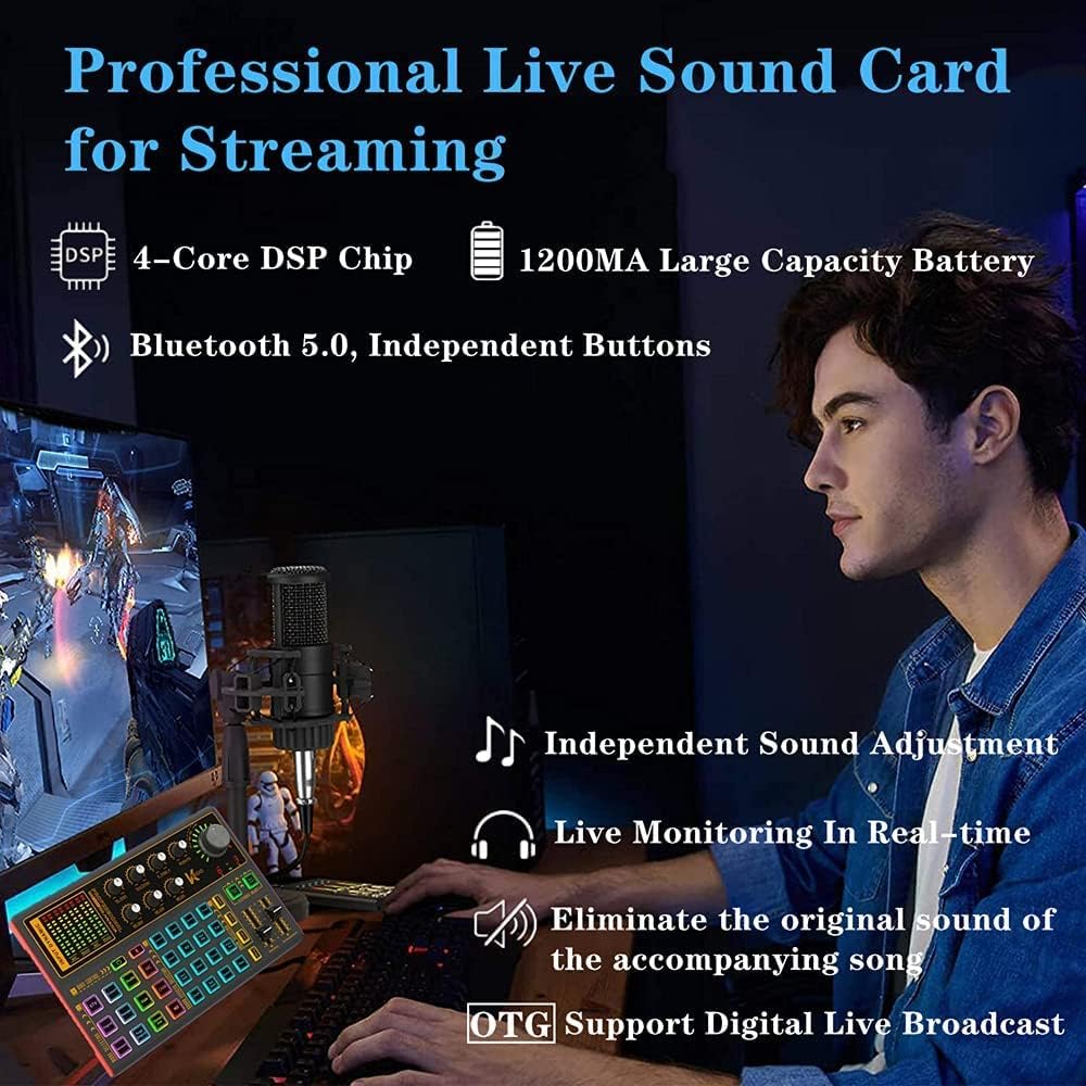 LED Light Voice Changer Sound Card with Multiple Sound Effects, Pack of 2 N2561