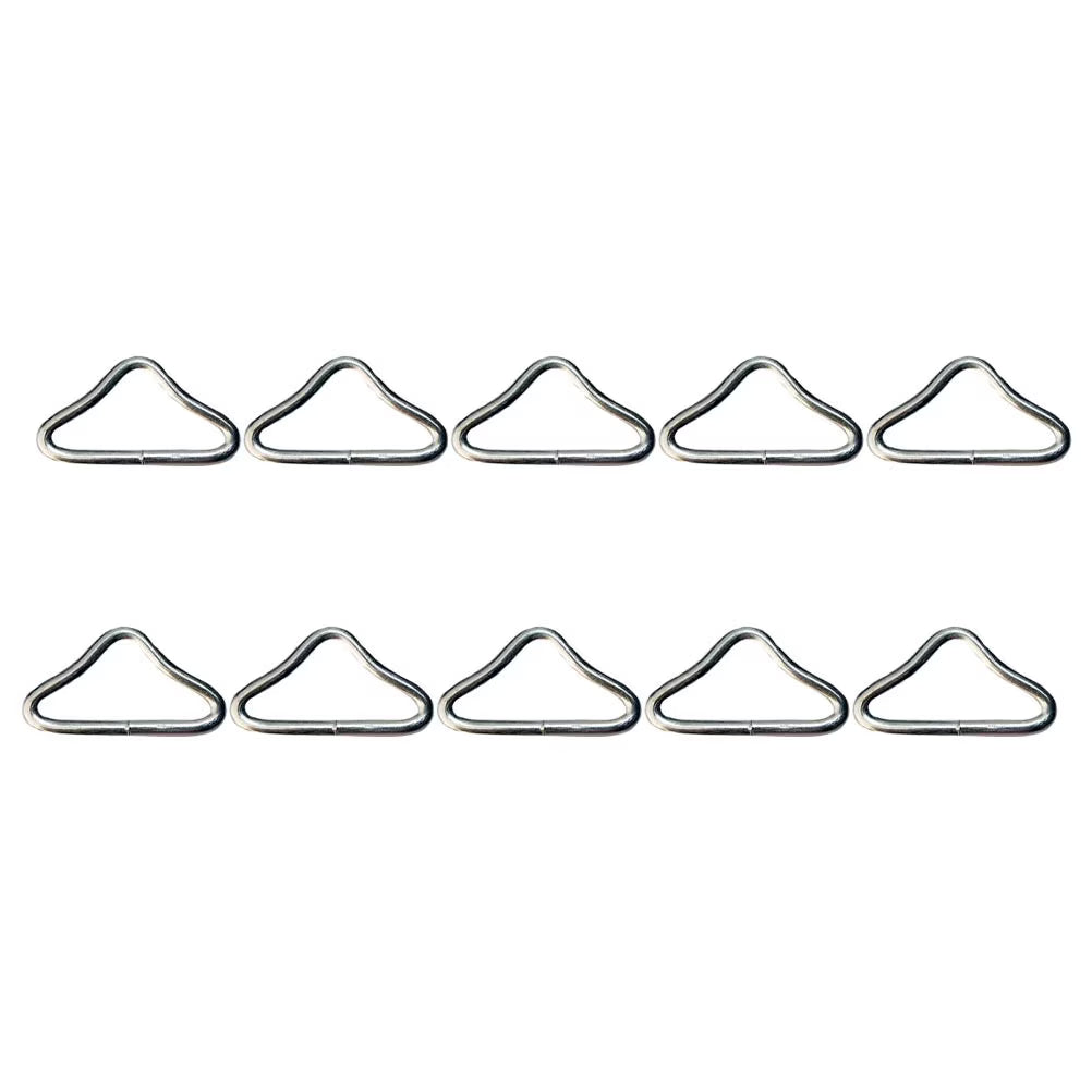 20pcs Trampoline Jumping Bed Bungee Mesh Cloth Buckle Triangle Ring Parts Q680