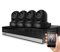 3MP Dome WiFi IP Security Camera System with 4K 8CH NVR X376