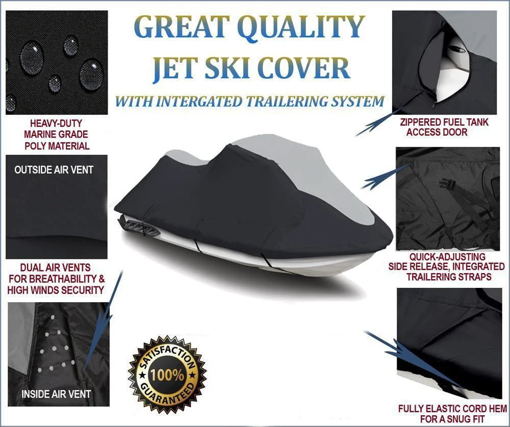 Black/Grey Jet Ski PWC Cover J35380