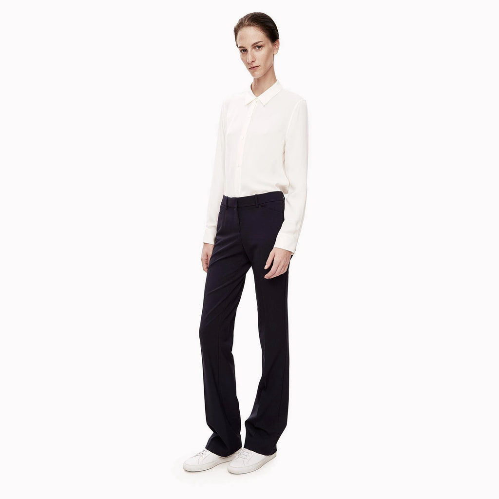 Stretch Wool Relaxed Straight Pant L62411