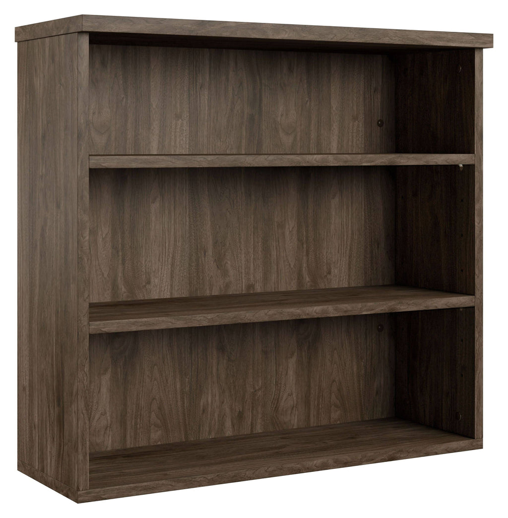 Industrial Farmhouse 3 Shelf Bookcase Dark Brown N929