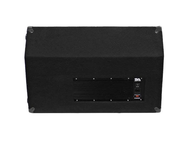 Pair of Powered 2-Way Floor Stage Monitors with Titanium Horns S263