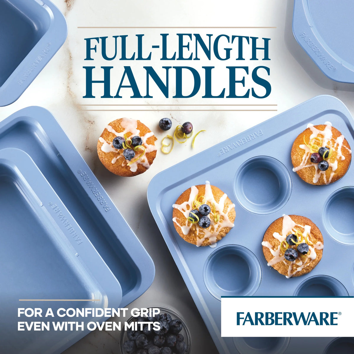 Nonstick Bakeware Sheet Pan and 12-Cup Muffin Pan Set, 2-Piece H8278