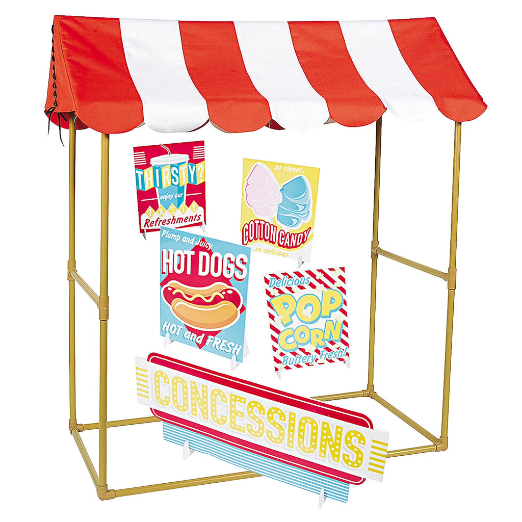 Baseball Concessions Stand Tabletop Tent Kit, 6 Pieces F95181