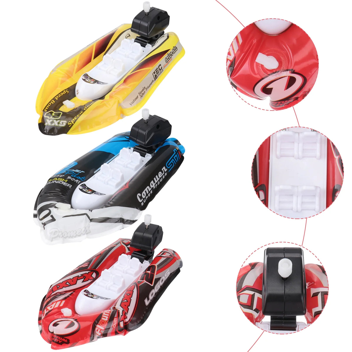 3pcs Mini Inflatable Paddle Boat Bathing Toy I33752