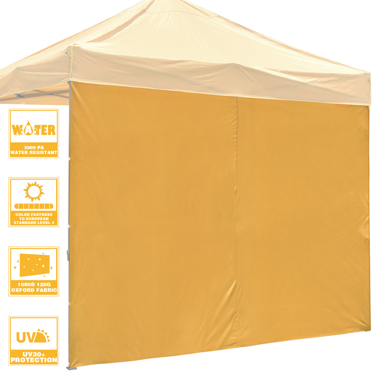 UV-Resistant Mineral Yellow Side Wall for EZ Canopy Gazebo Q48962