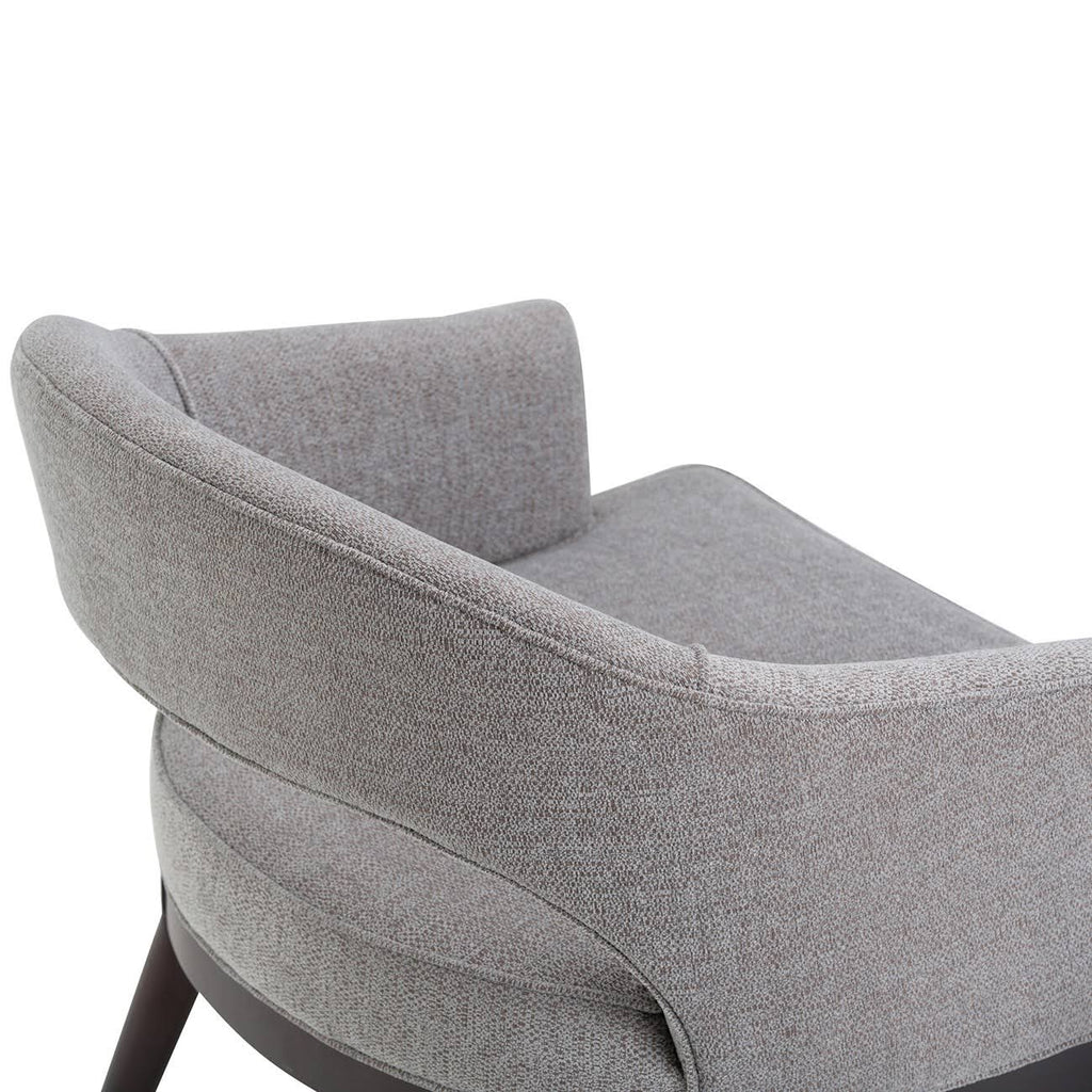Gray Mid Century Tub Chair T1116