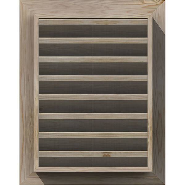 20-in W x 20-in H Vertical Gable Vent, Unfinished Pine E95375