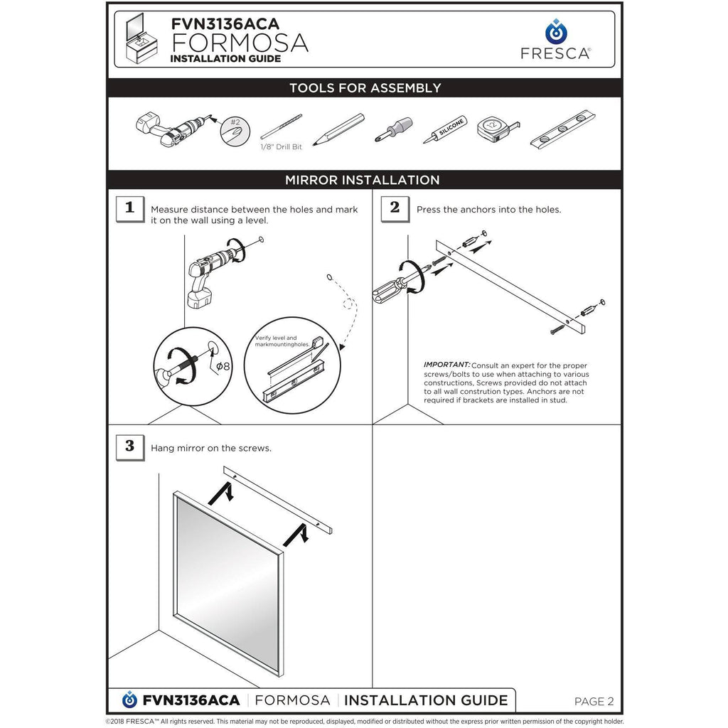 Wall Hung Bathroom Cabinet A89527
