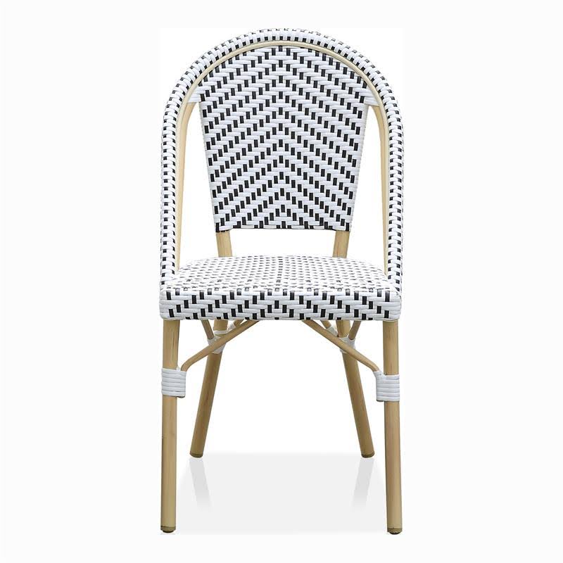 Black Metal Patio 3-Piece Table and Chair Set R61835