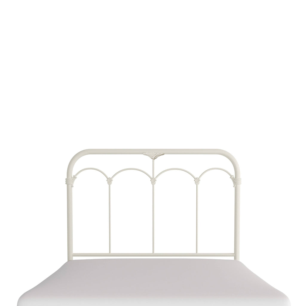 King Soft White Metal Headboard N330690