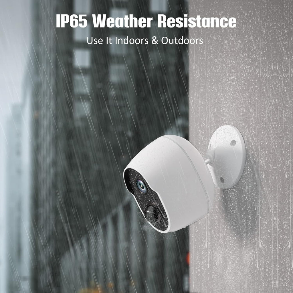 Wireless Security Camera Outdoor, 1080P Battery Powered WiFi Camera, IP65 Weatherproof I615057