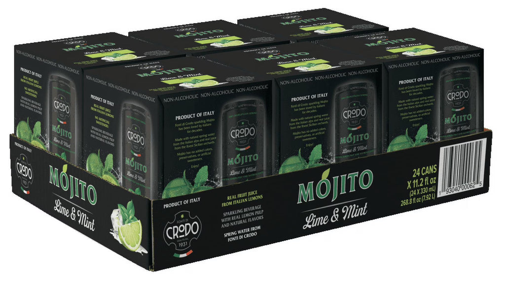 Italian Sparkling Beverage with Lime & Mint, 11.2 Oz. Cans (Pack of 24) K99261