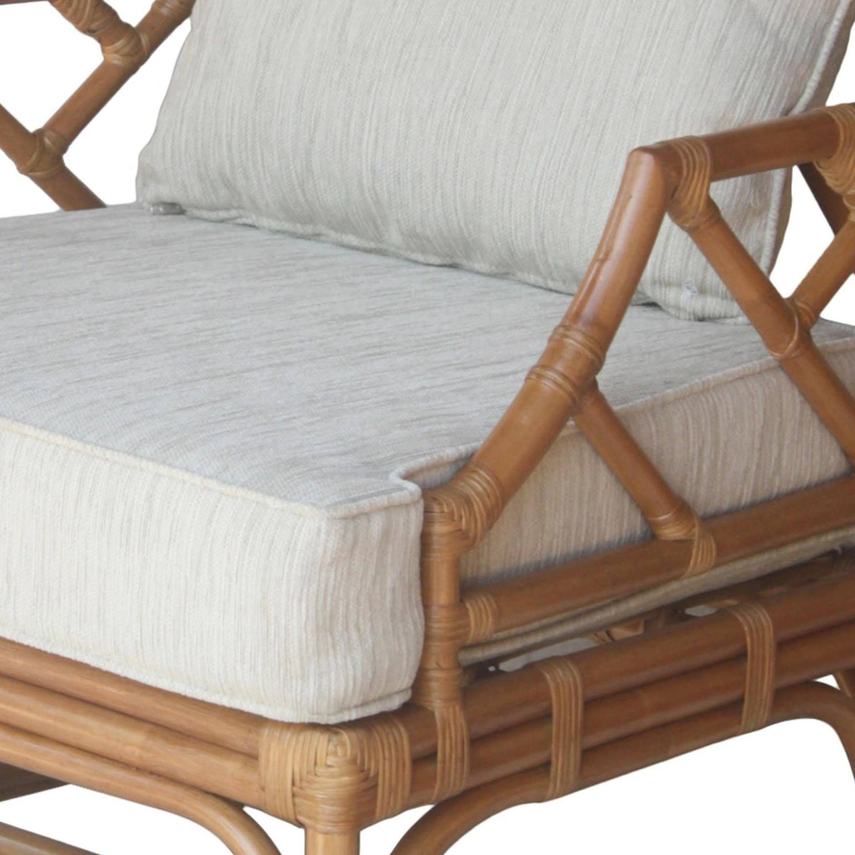 Rattan Accent Arm Chair, Canary Brown L5513