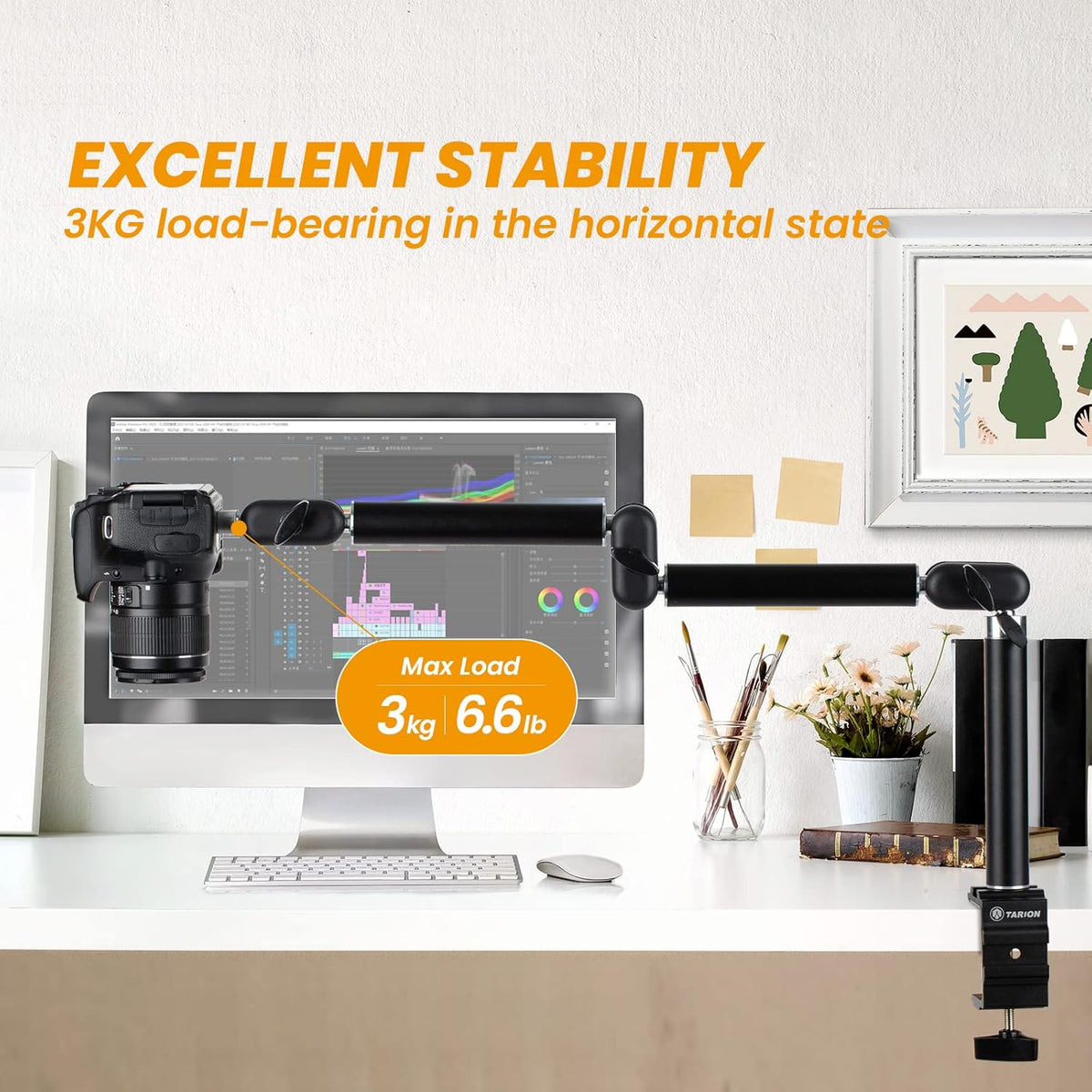 Articulating Desk Camera Mount Stand Pack of 2 Q1842