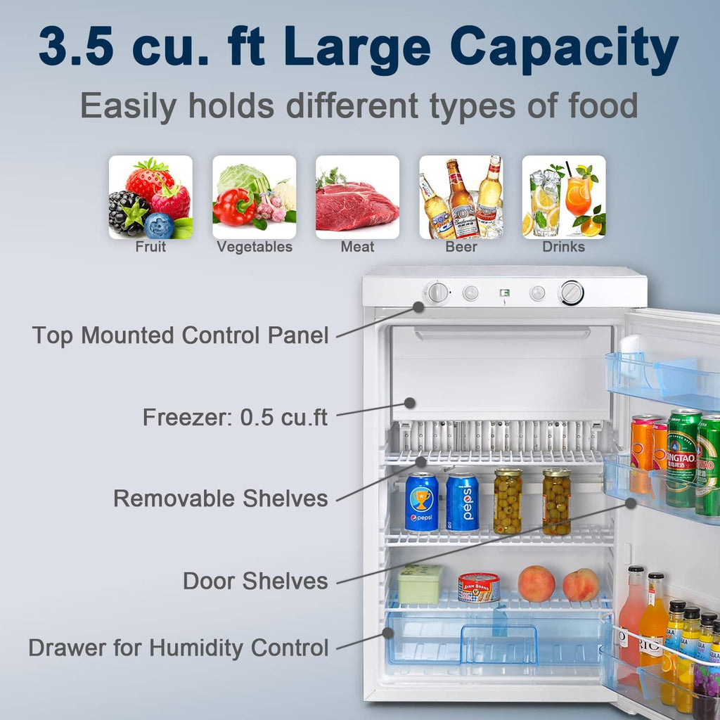 1.4 Cu.ft. 3 Way Propane Refrigerator T679