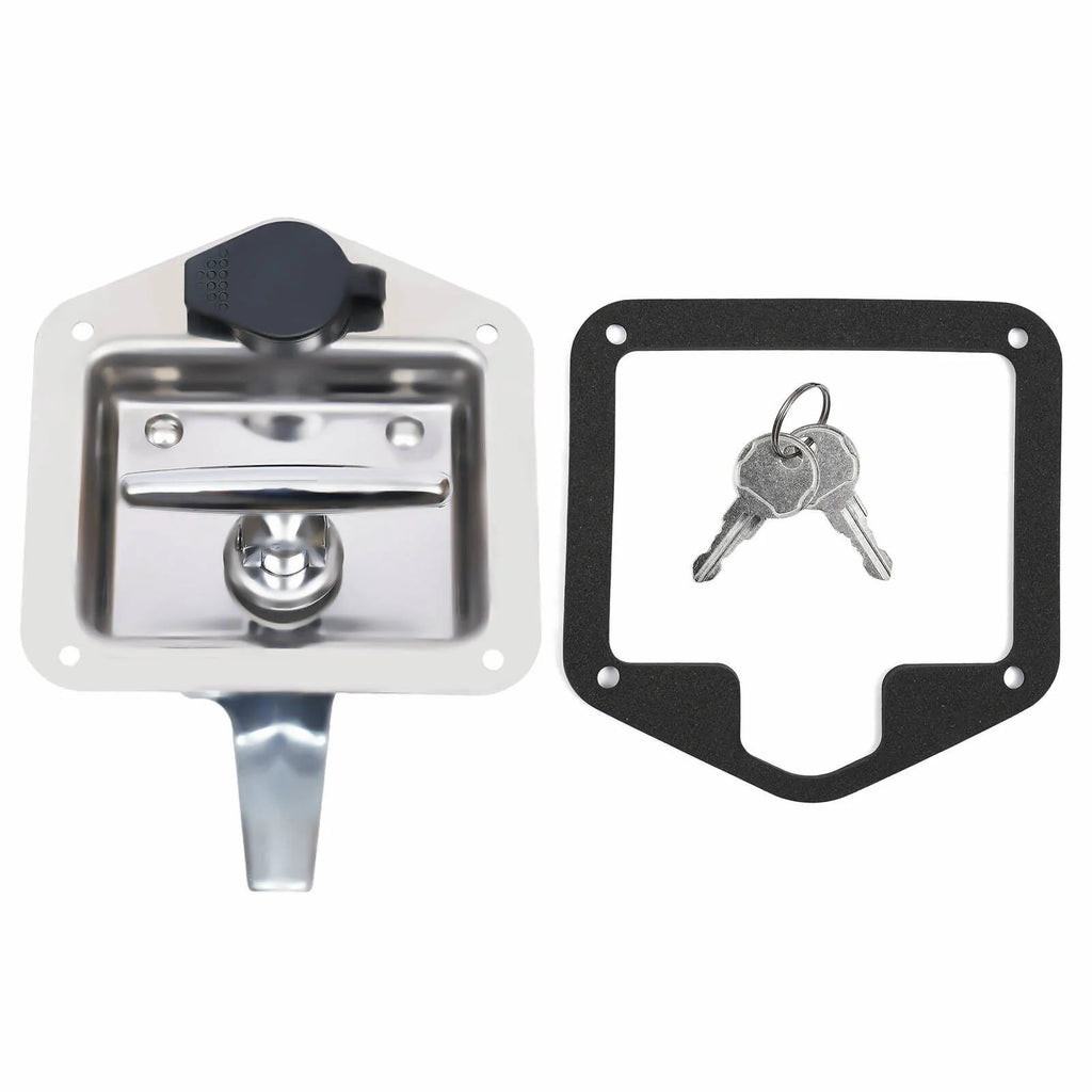 6Pcs Stainless Steel T-Handle Lock Tool Latch with Keys C17344