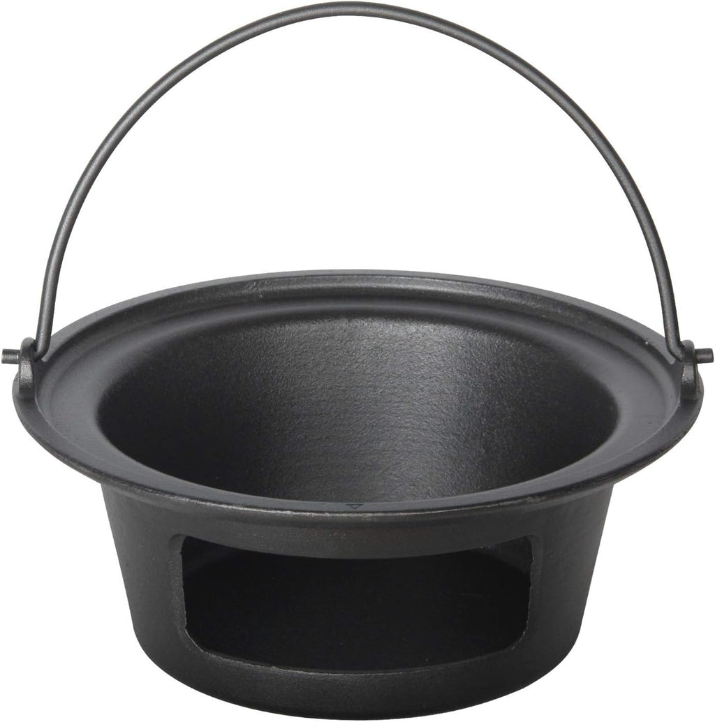 Cast Iron Ash Can with Handle Charcoal Ash Basket G1779