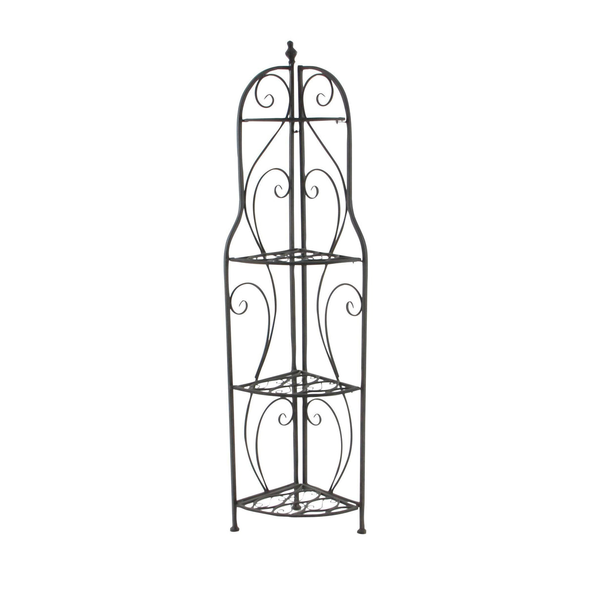 Black Metal Corner Rack T6260