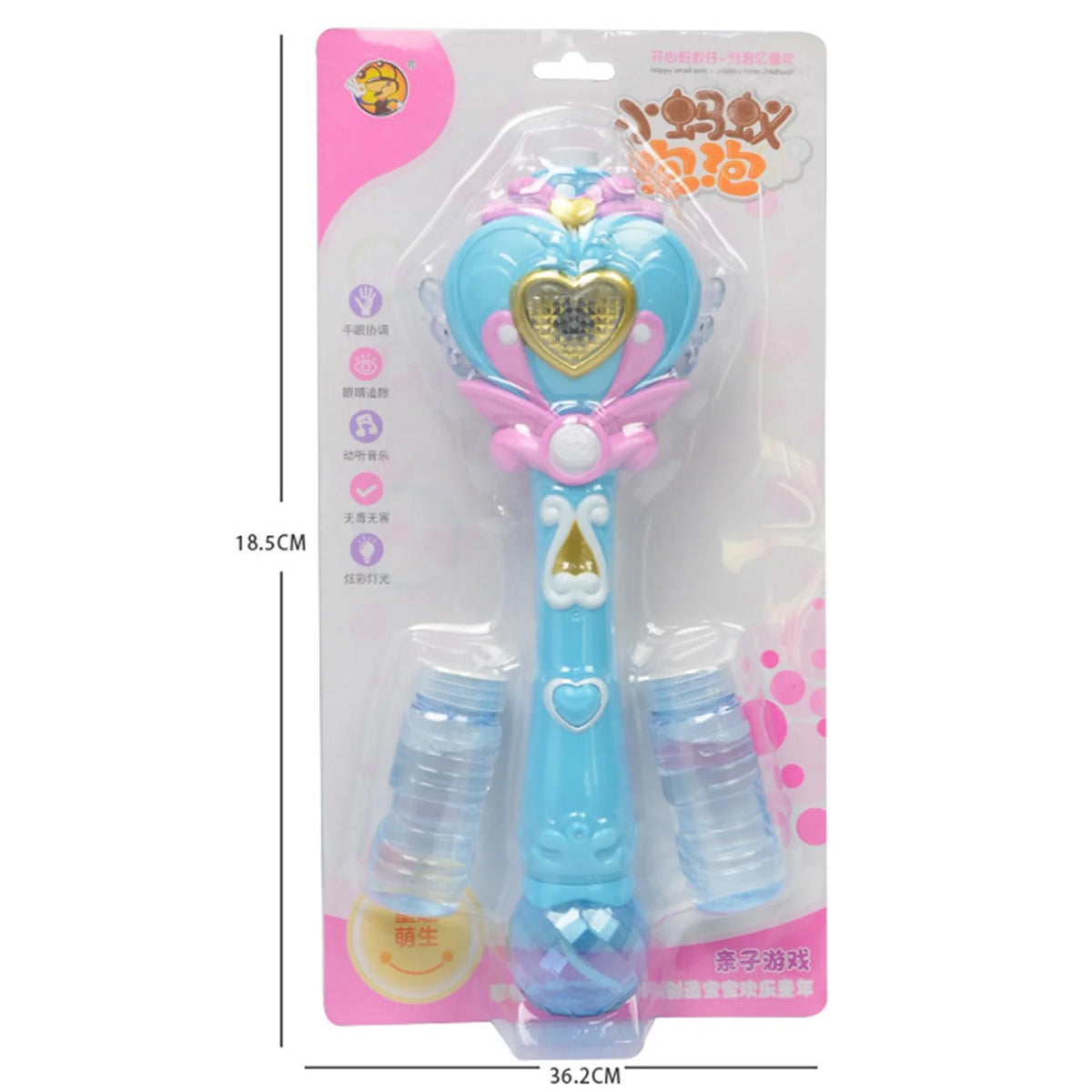 Musical Light-up Bubble Wand Bubble Blower 100ml Z3782