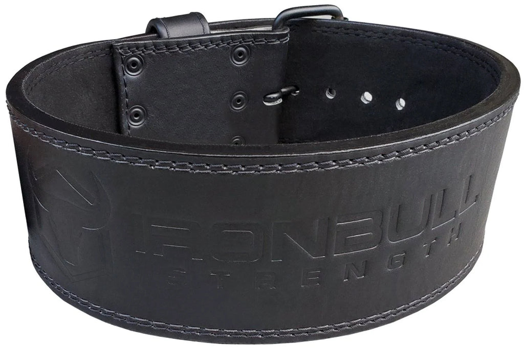 10mm Leather Powerlifting Belt, Single Prong, Black K6502