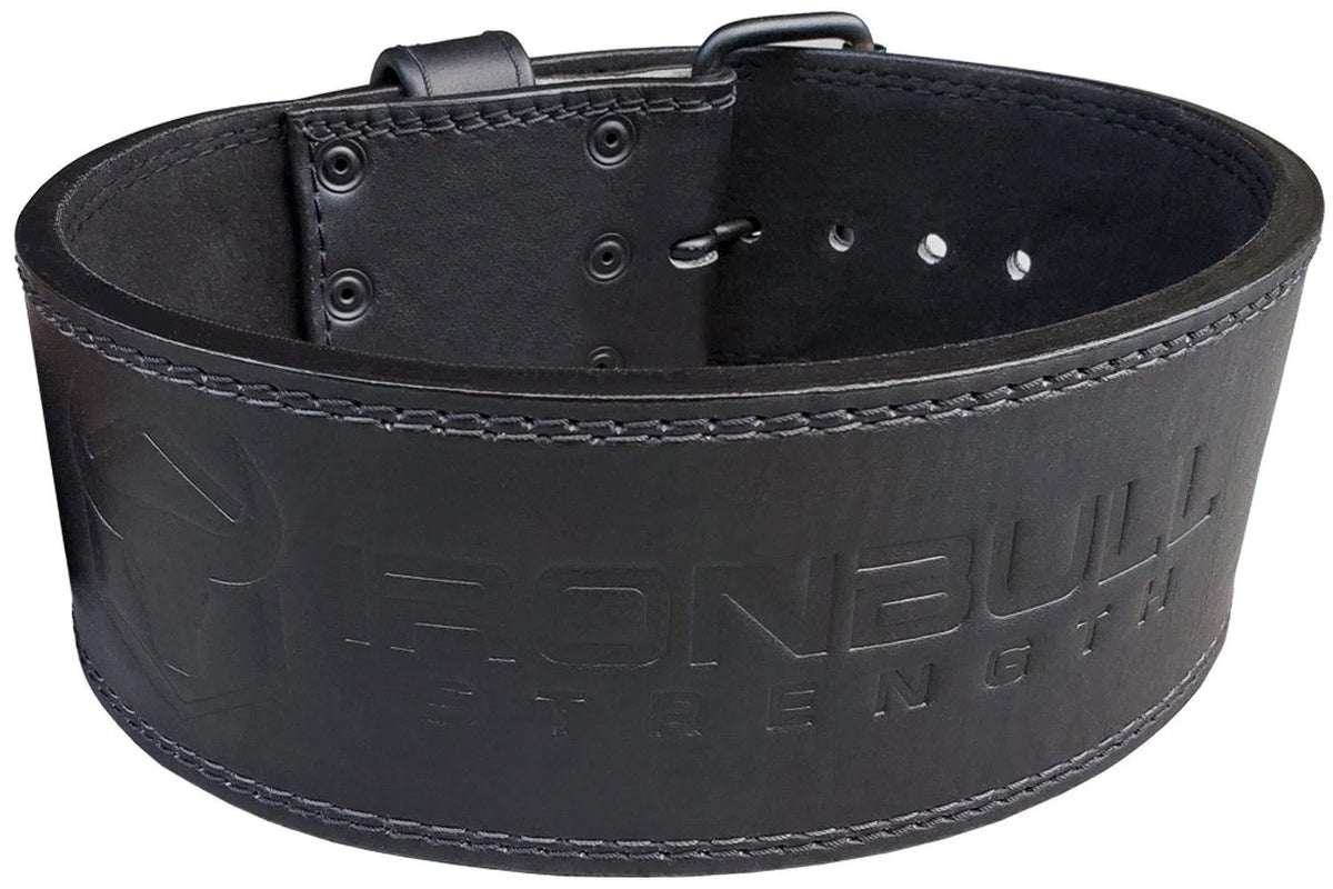 10mm Leather Powerlifting Belt, Single Prong, Black K6502