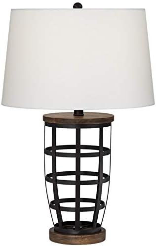 Black Metal Cage Table Lamp S169