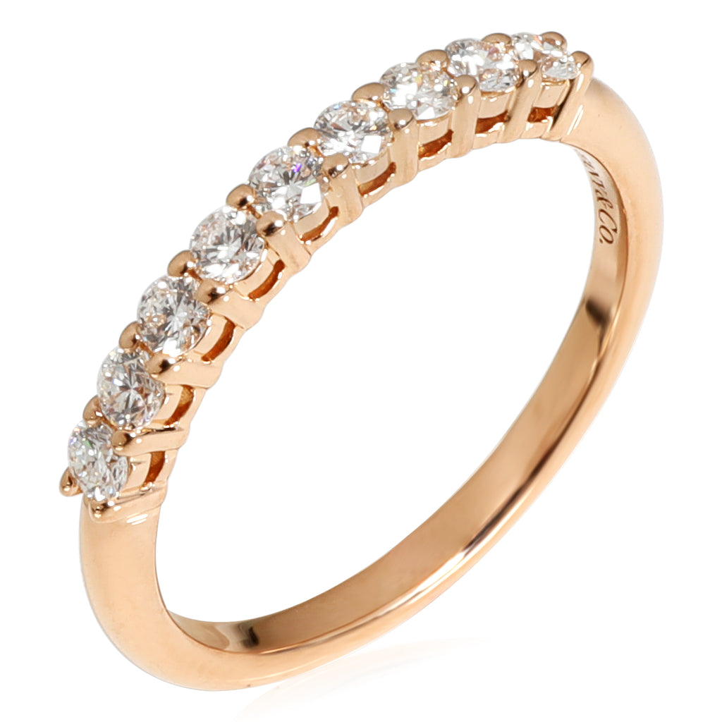 18k Rose Gold Diamond Wedding Band Q288